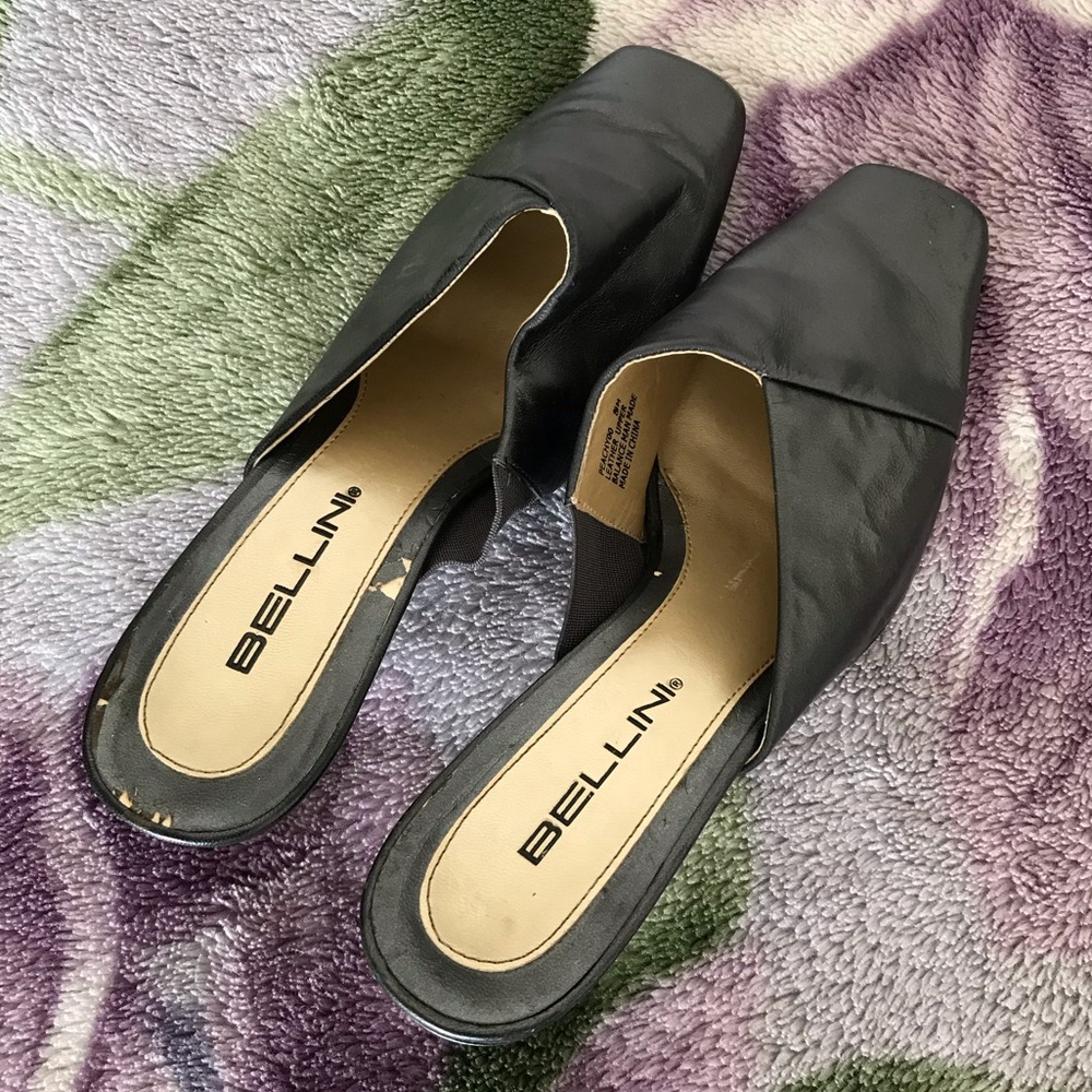 Bellini Heeled Leather Mules - Picture 9 of 13